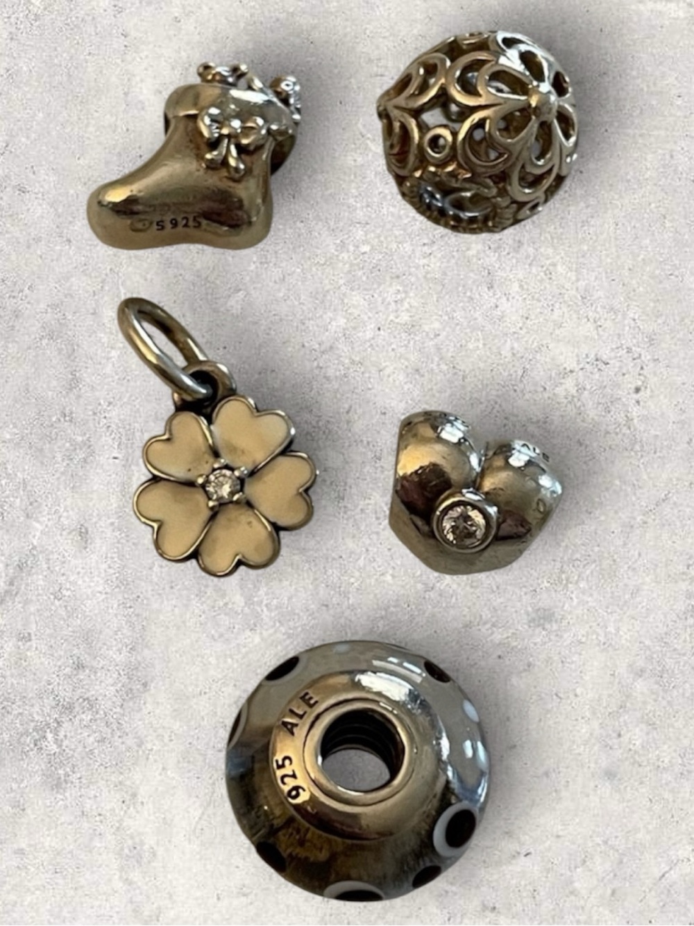 Pandora lot of 5 charms